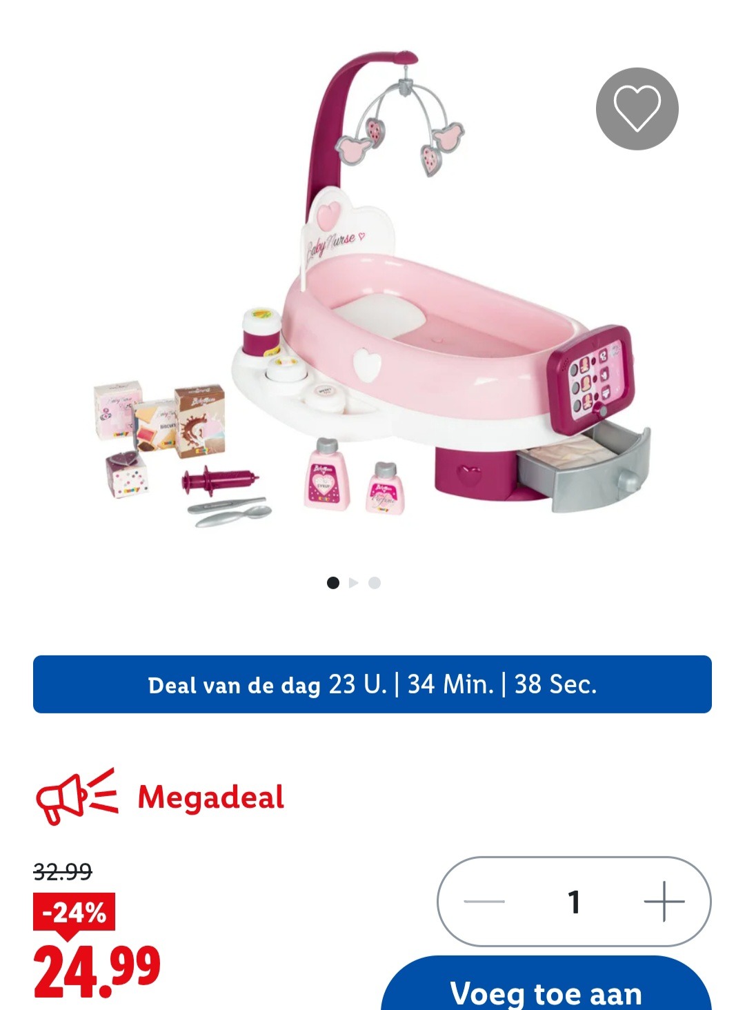 Smoby verzorgingstafel Baby Nurse -24%