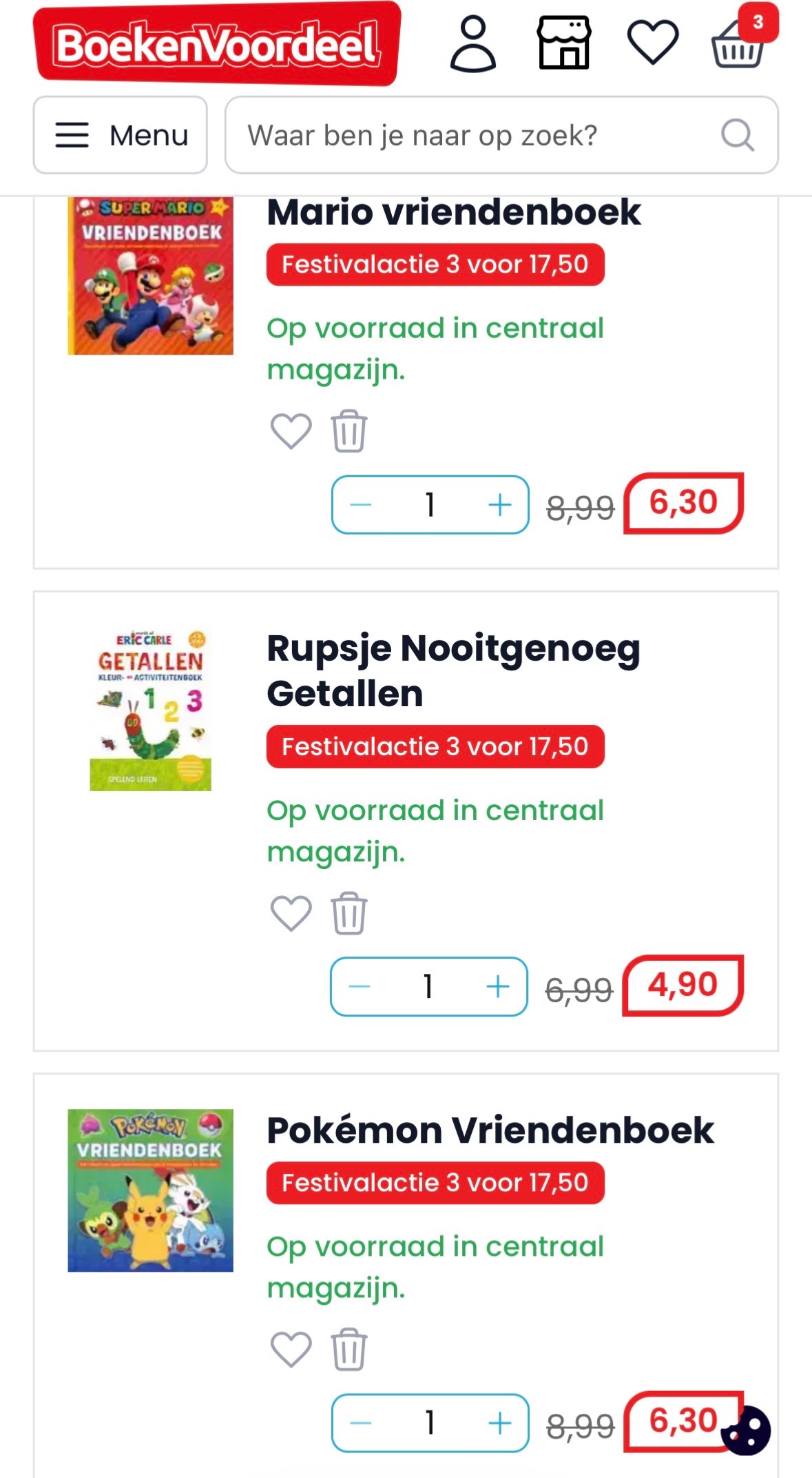 Boekenvoordeel actie