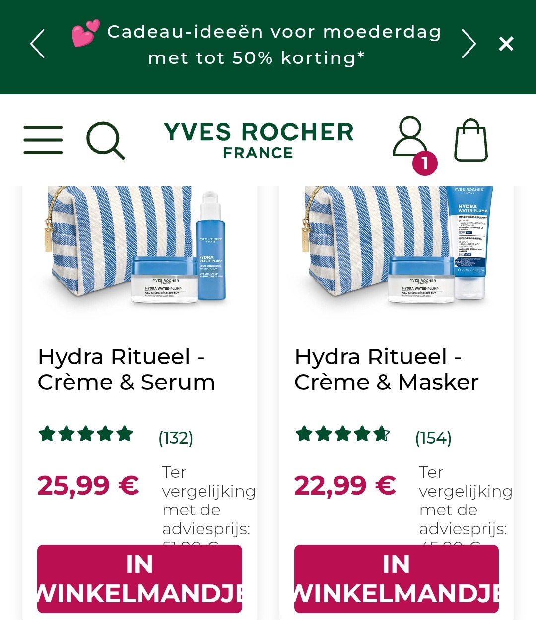 Yves Rocher geschenkverpakking tot -57%