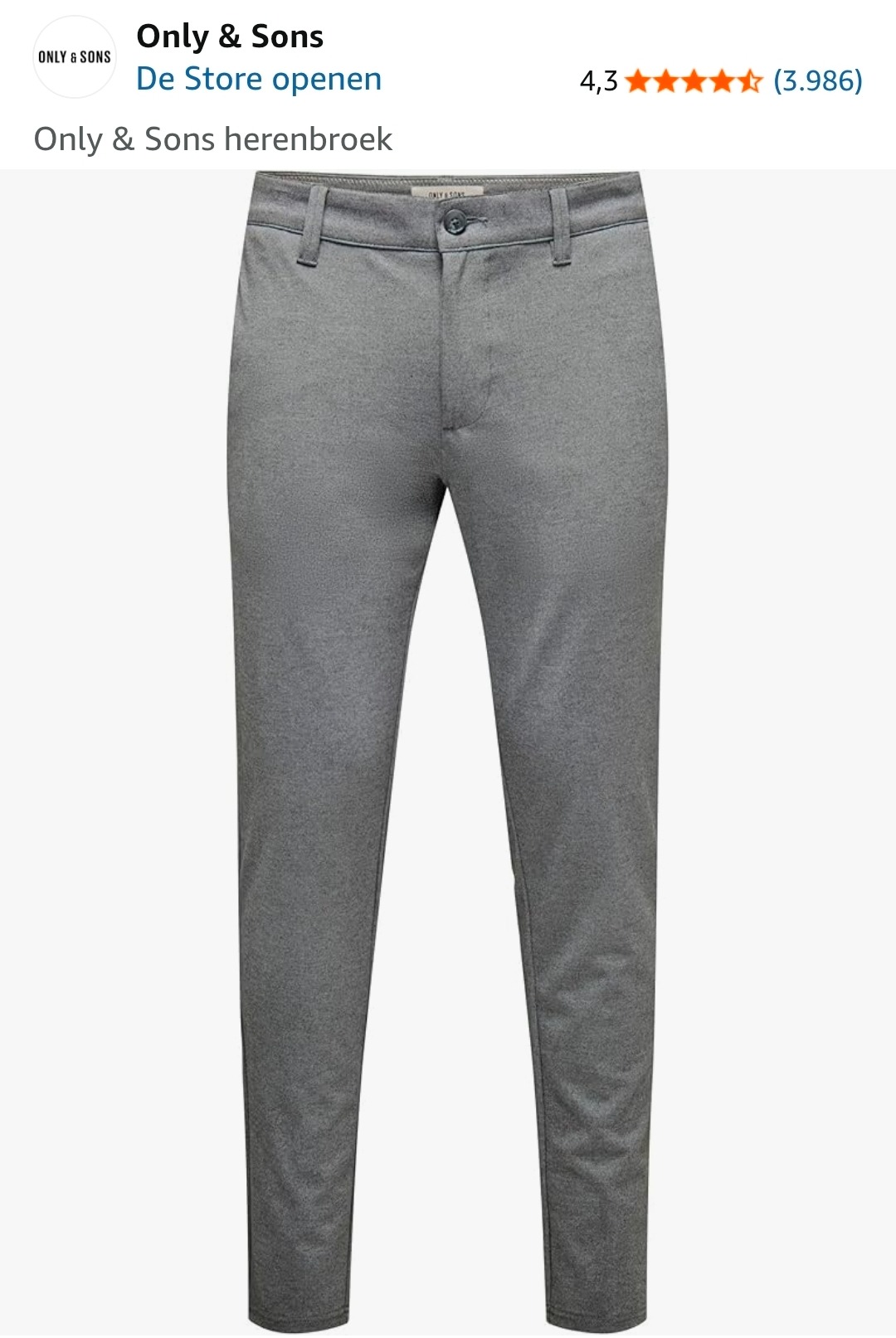 Only & Sons herenbroek -50%