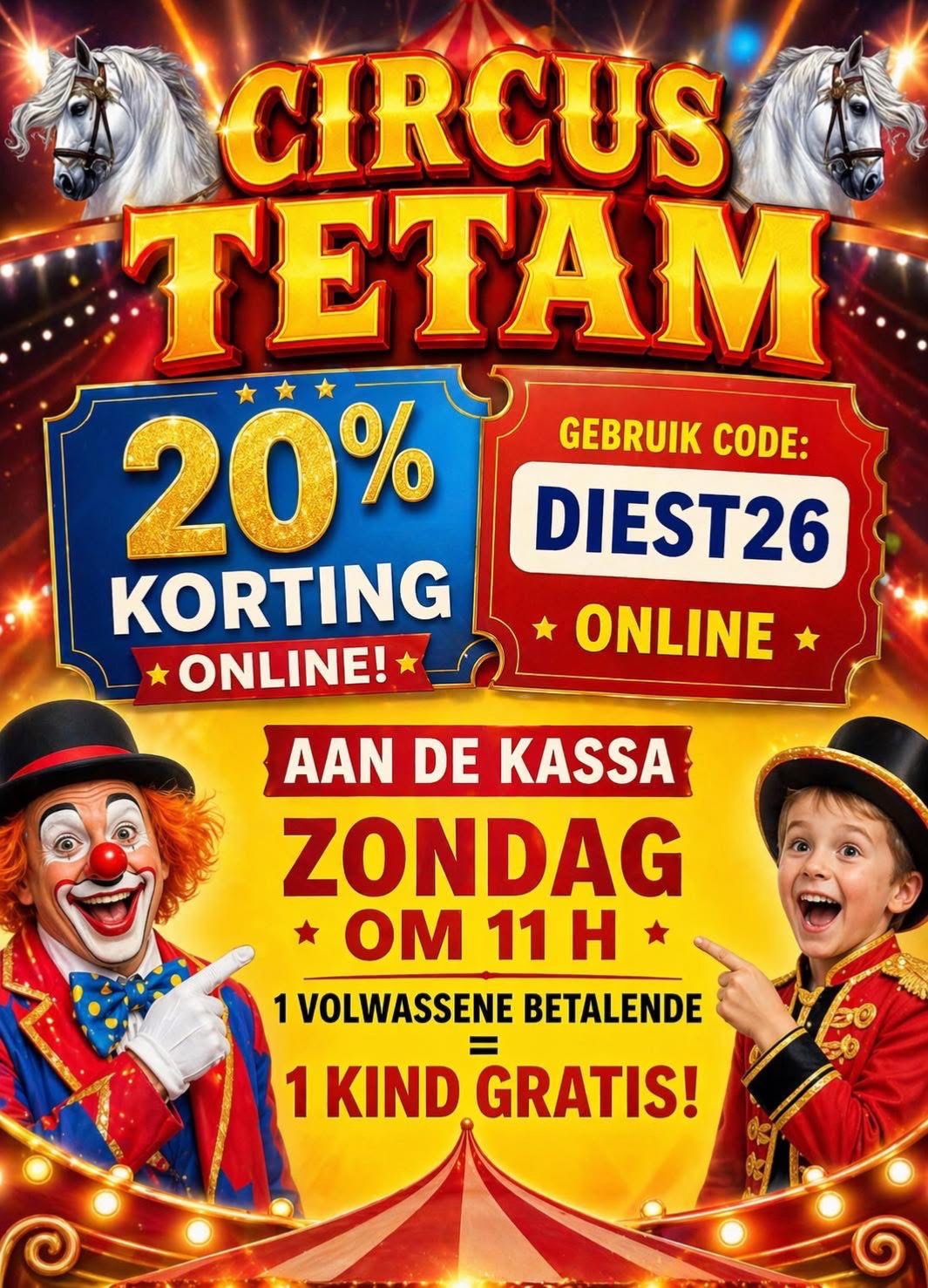 Circus Tetam te Diest : 25/04 tot en met 03/05