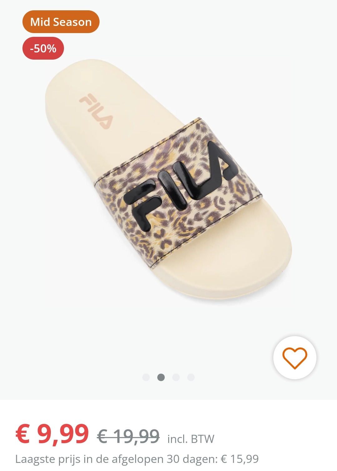 Fila slippers aan 9,99€