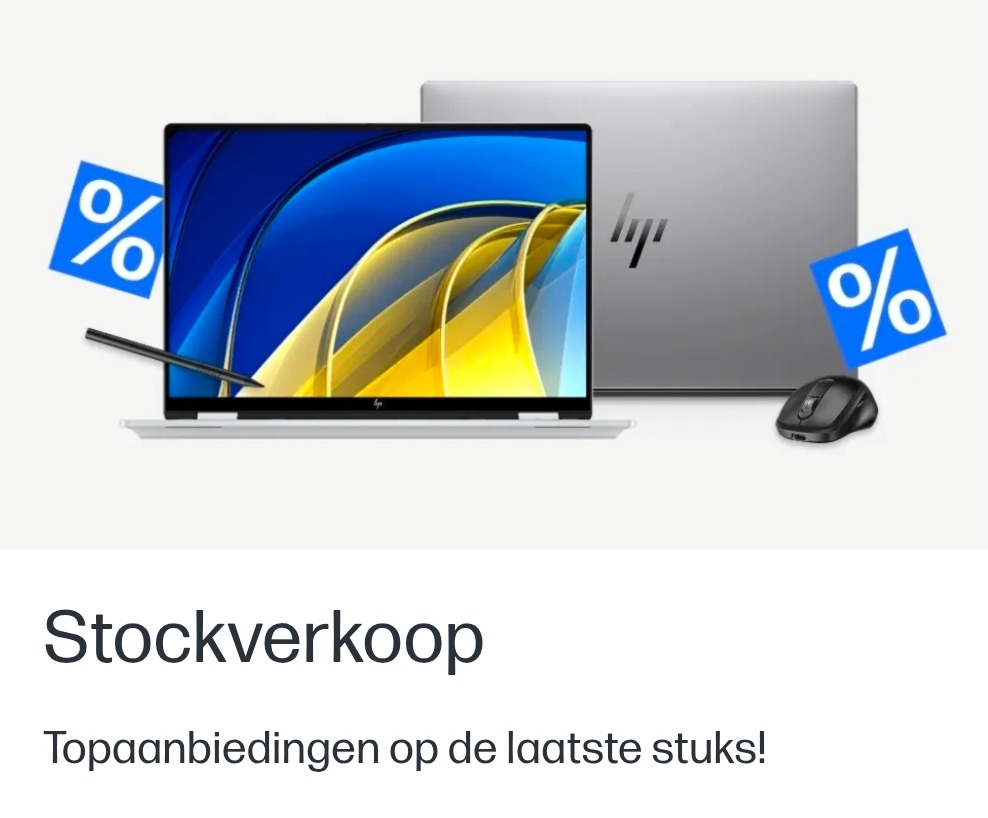 5% extra korting op de HP stocksale