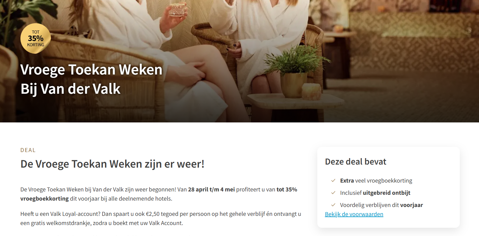 Korting bij Van der Valk!