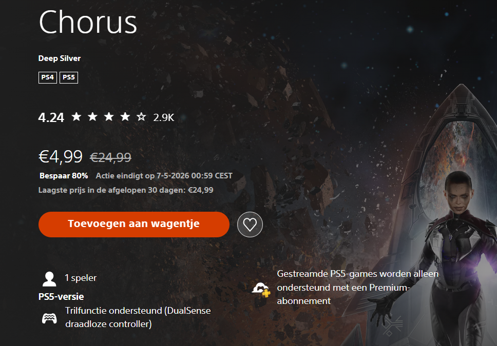 Chorus game PS4 & PS5