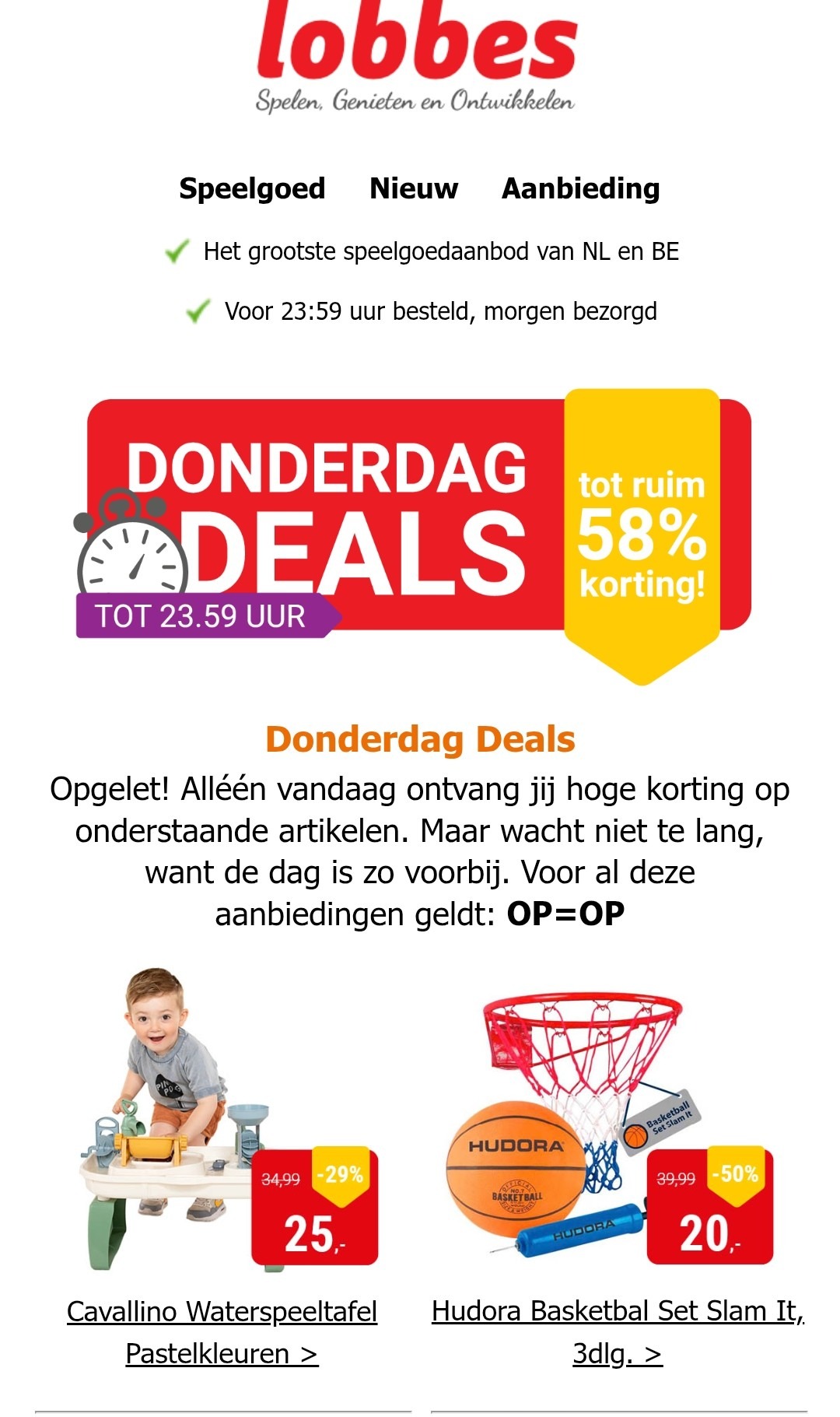 Lobbes.nl: tot -58% korting