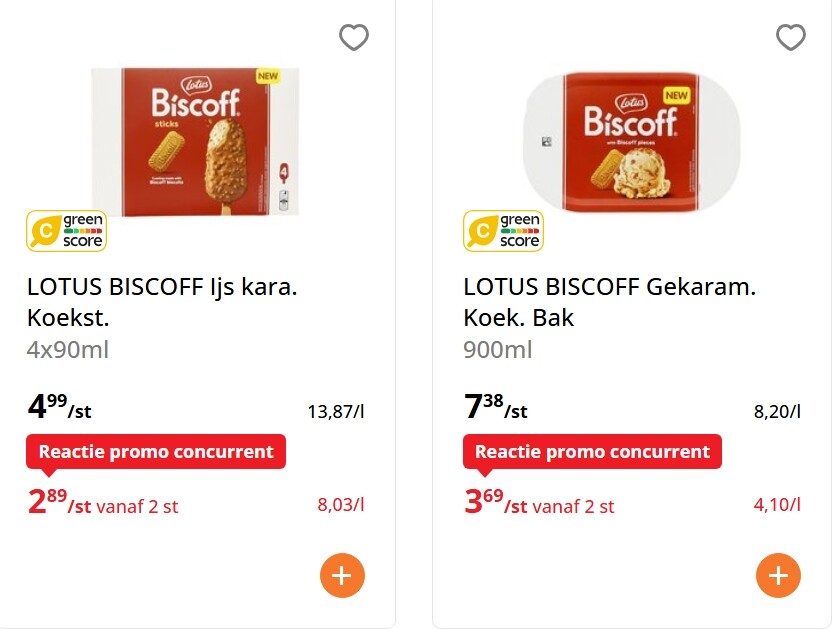Lotus biscoff ijs -50%