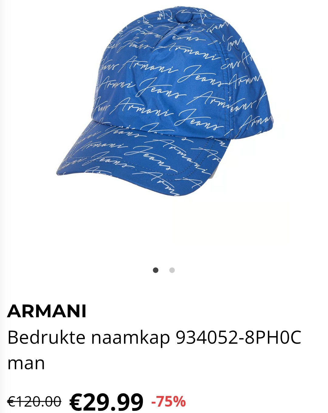 75% + 7,5€ extra vanaf 100€