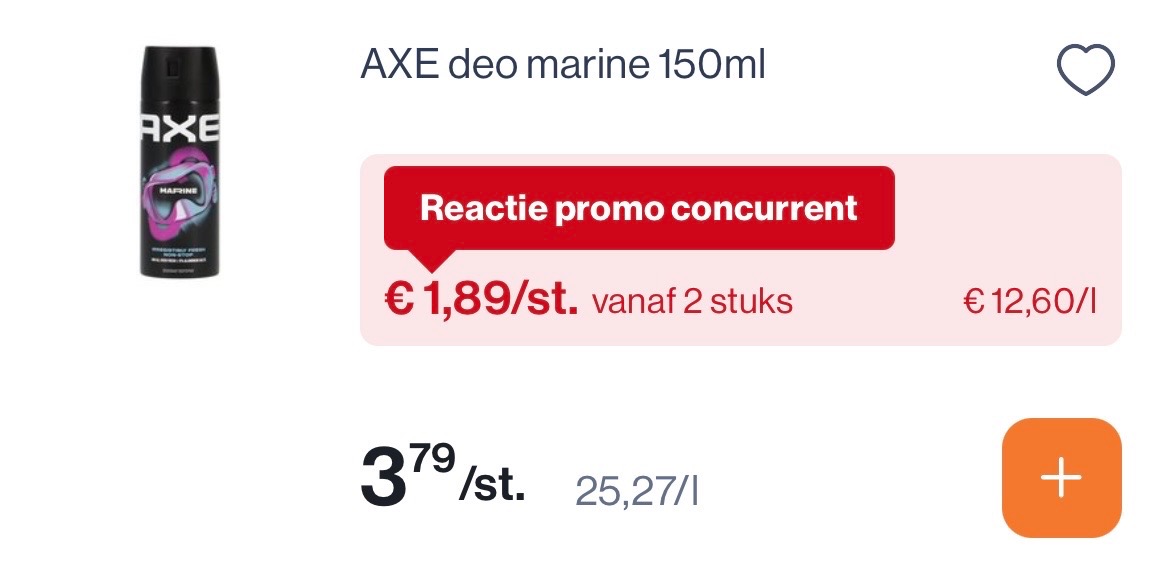 Axe en dove deo -50%