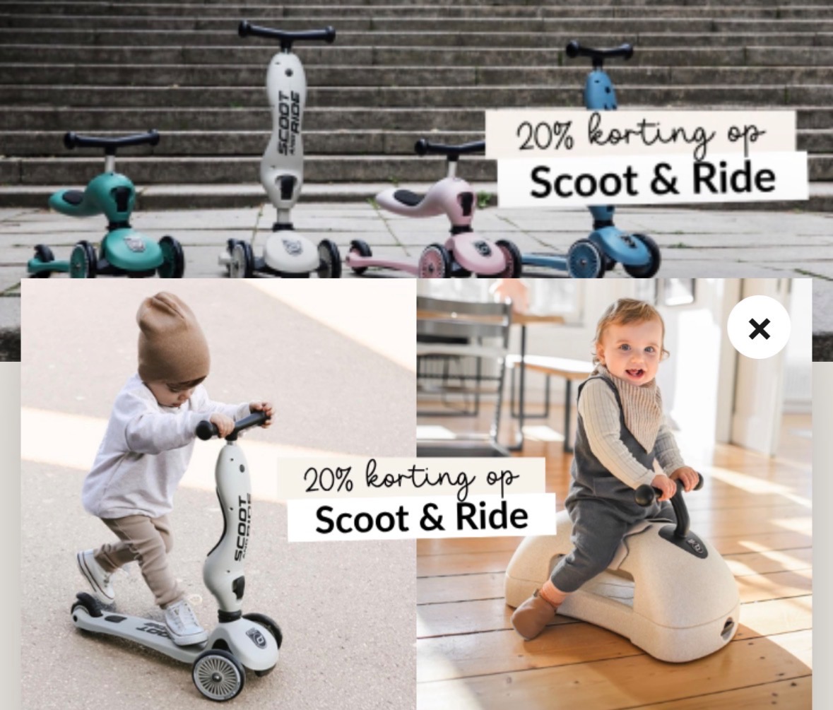 Kortingscode Kidsdeco scoot & ride