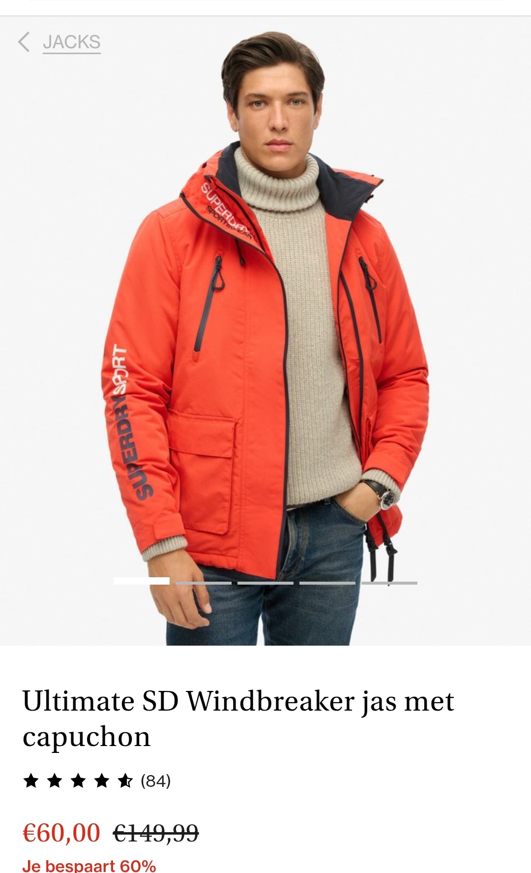 Superdry jas mannen
