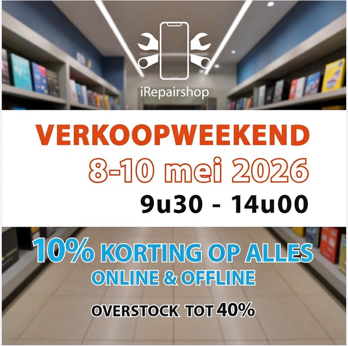 Irepairshop verkoopweekend tot -40%