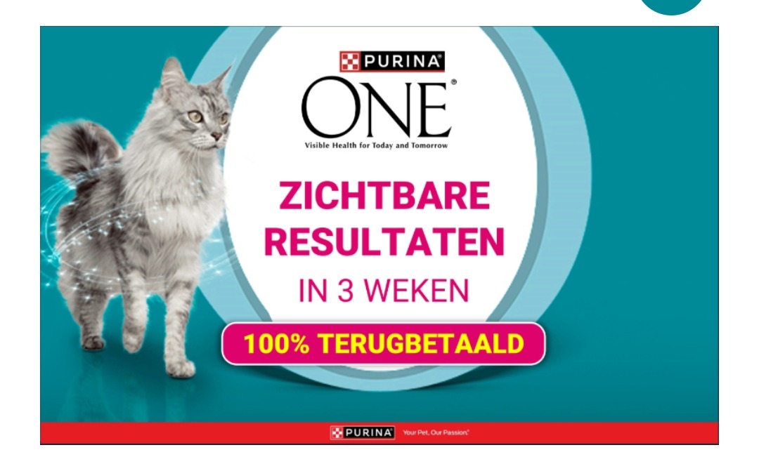 Purina One 100% terugbetaald 🐱