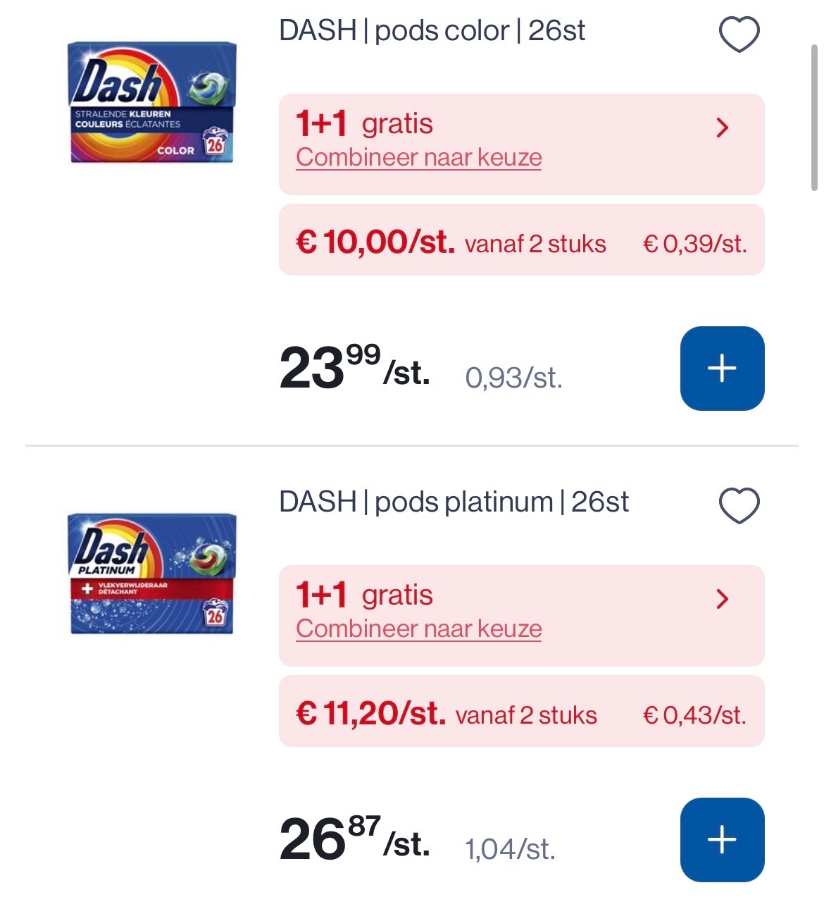 Dash pods 26 stuks in promo