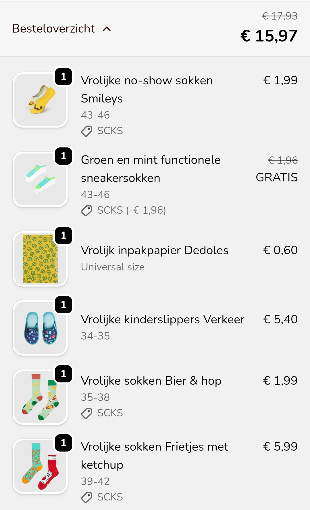 15€ ipv 55€ bij Dedoles