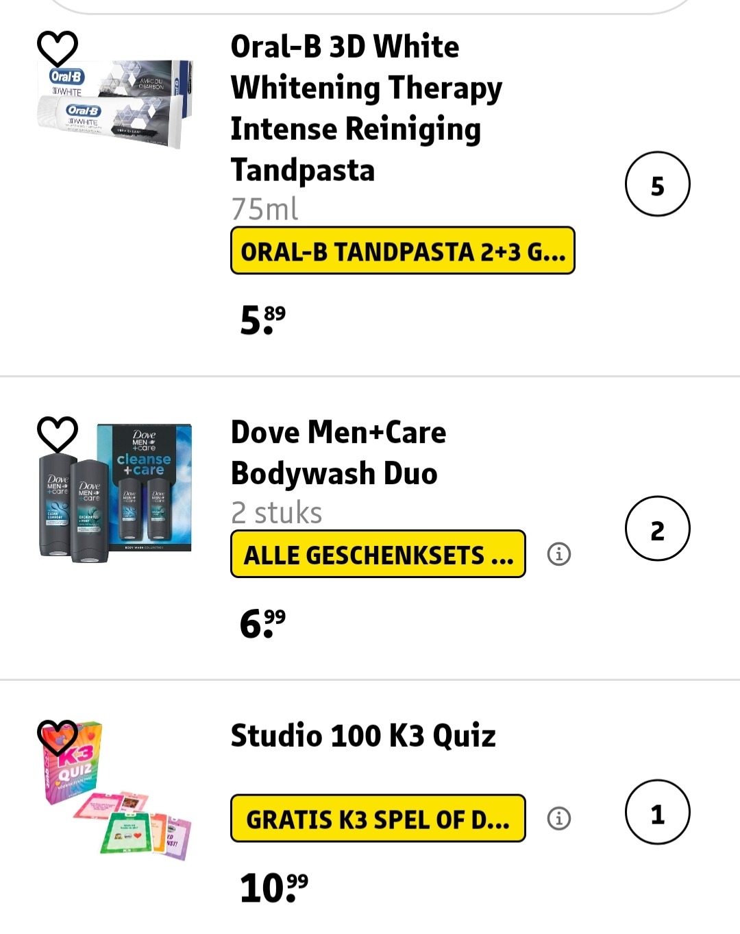 18,77€ ipv 54,42€ betaald bij Kruidvat