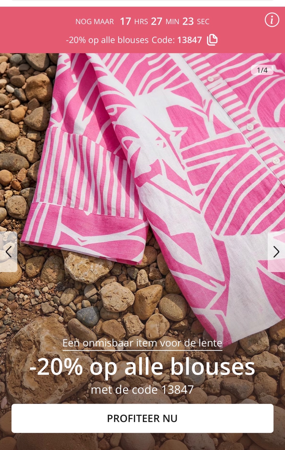 -20% op alle blouses
