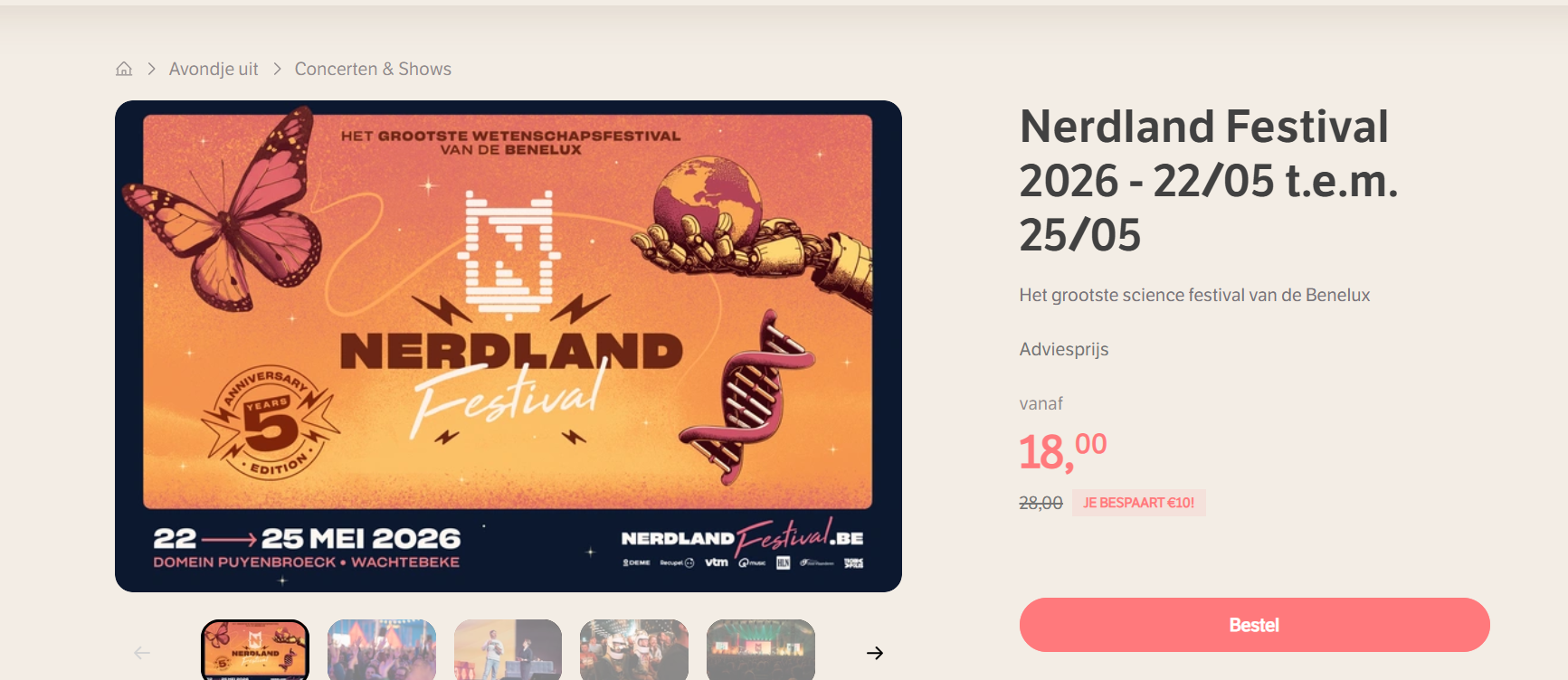 Dag wetenschap met korting op het Nerdland festival!