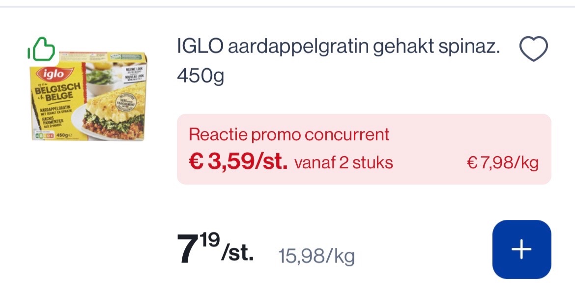 Iglo maaltijden -50% bij okay