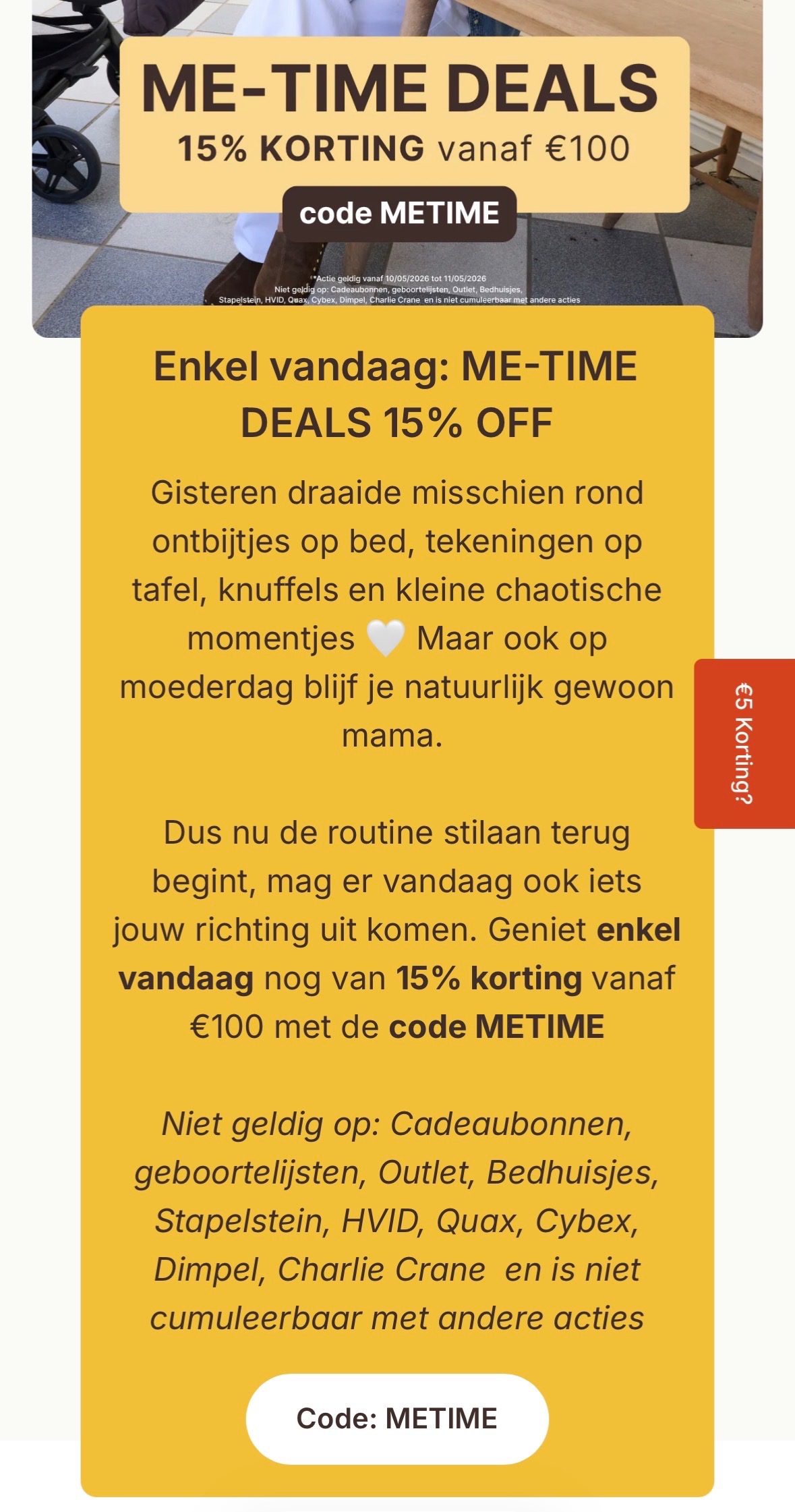ME-TIME DEALS 15%