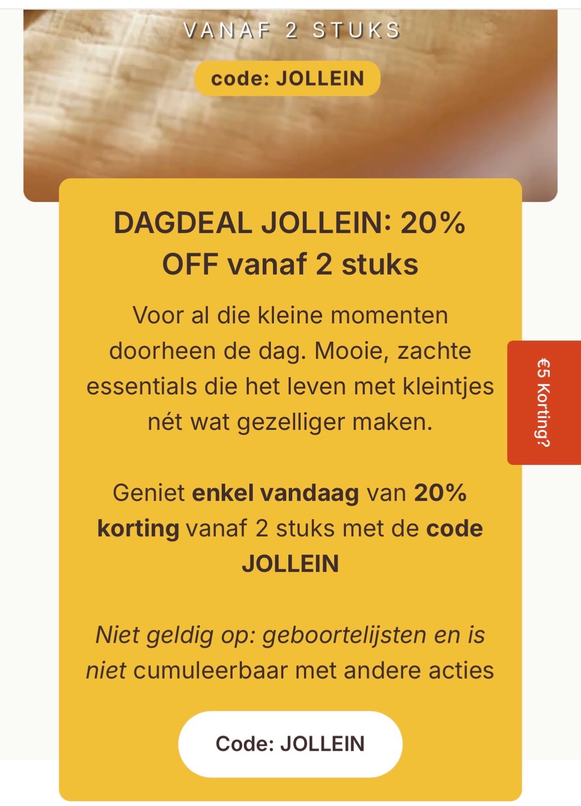 DAGDEAL JOLLEIN: 20%