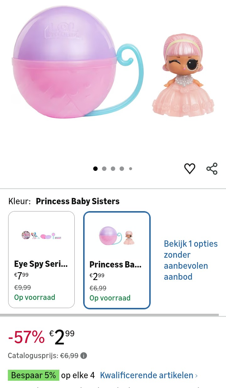L.O.L. Surprise! Princess Baby Sisters