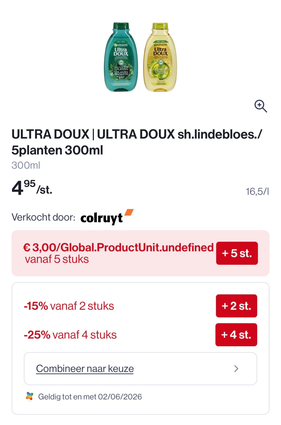 Ultra doux shampoo in promo bij Collect en go