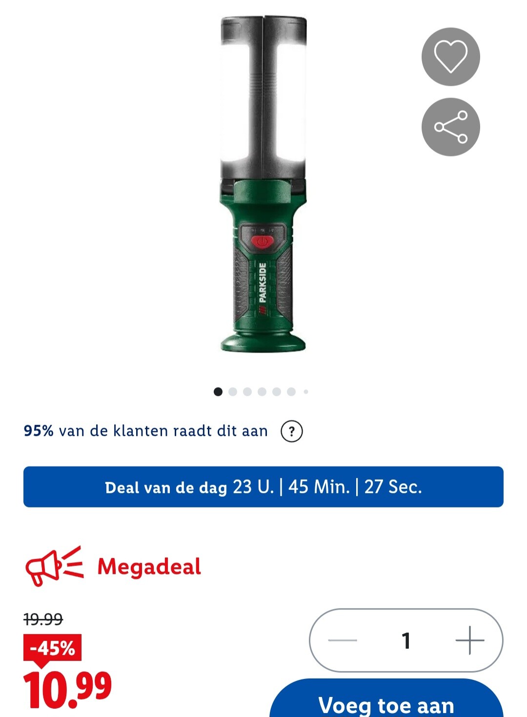 Ledhandlamp -45%