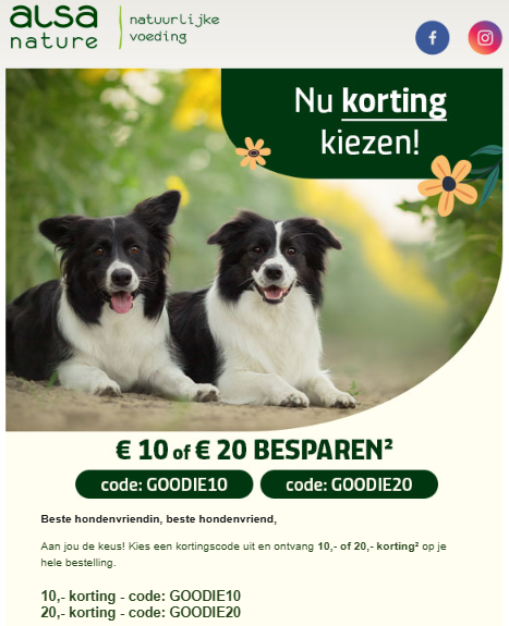 Alsa-natura.nl: tot €20 korting
