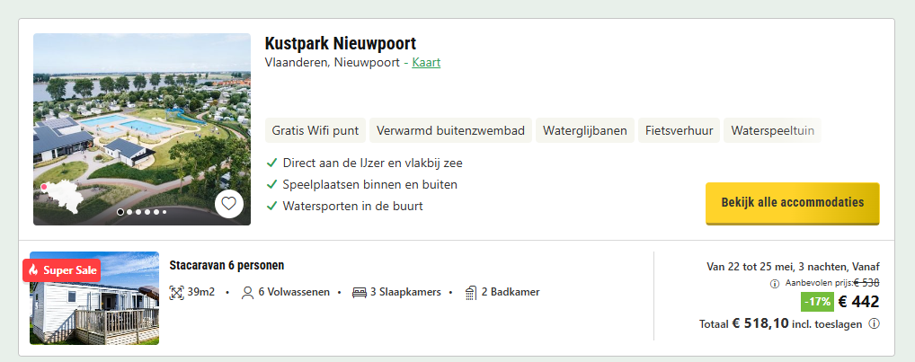 Last minute pinksterweekend aan zee? Mooie deal bij bungalow specials