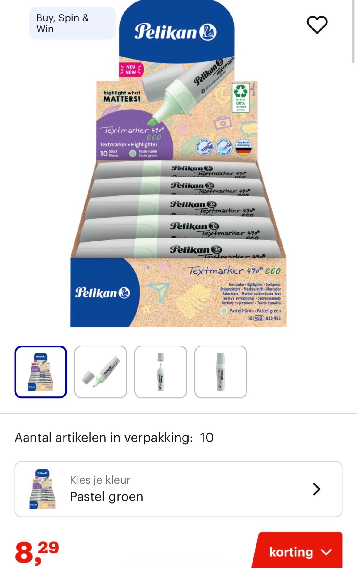 Pelikan Eco markeerstiften