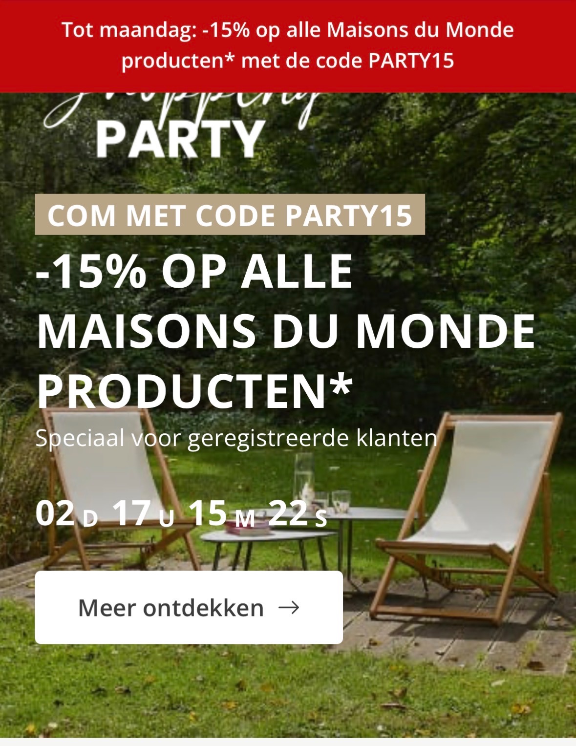-15% bij Maison du Monde