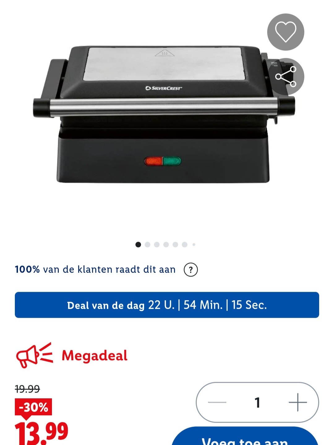 Mini-contactgrill -30%