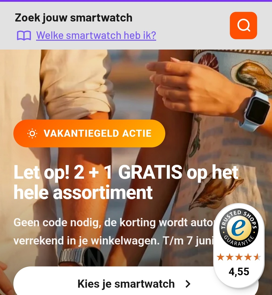 Smartwatchbanden 2 + 1 gratis