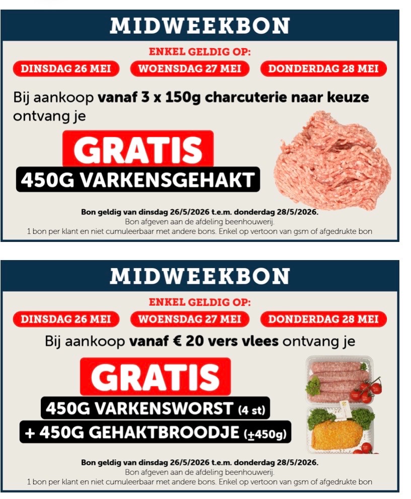 De kleine bassin midweekbonnen