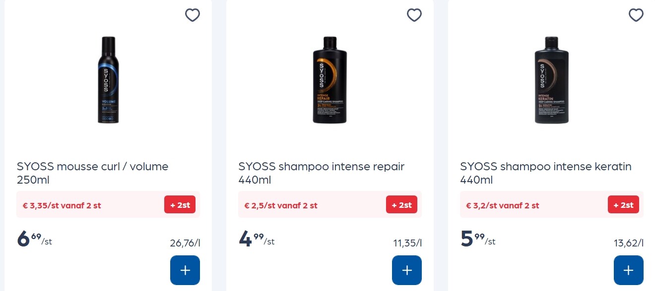Syoss producten in promo