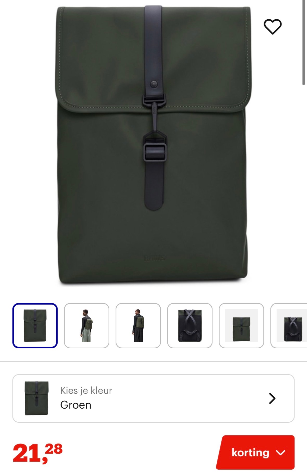 Rains W3 Unisex Rugzak