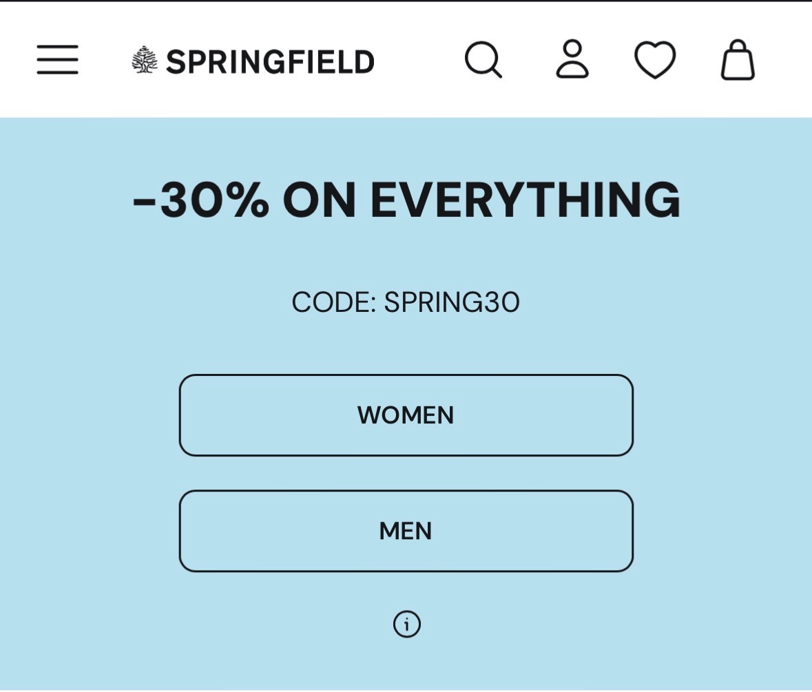 -30% bij Springfield