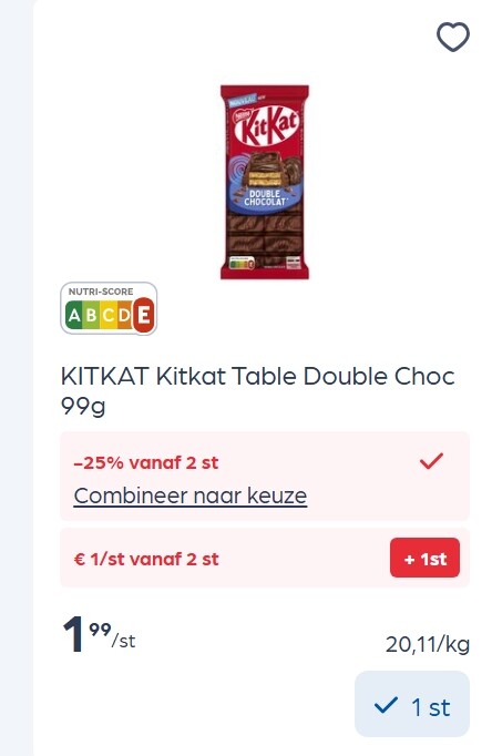 Kit kat chocolade in promo
