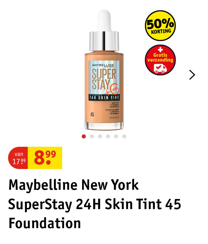 -50% Maybelline foundation