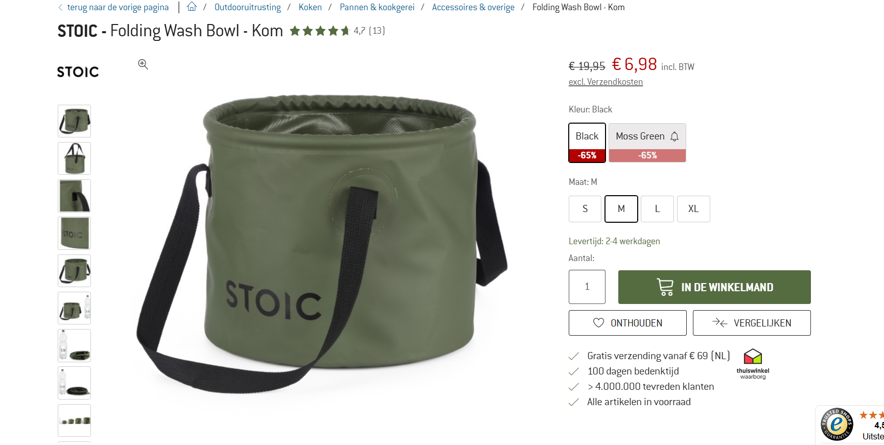 Was kom opvouwbaar voor de kamperen, hiking etc...