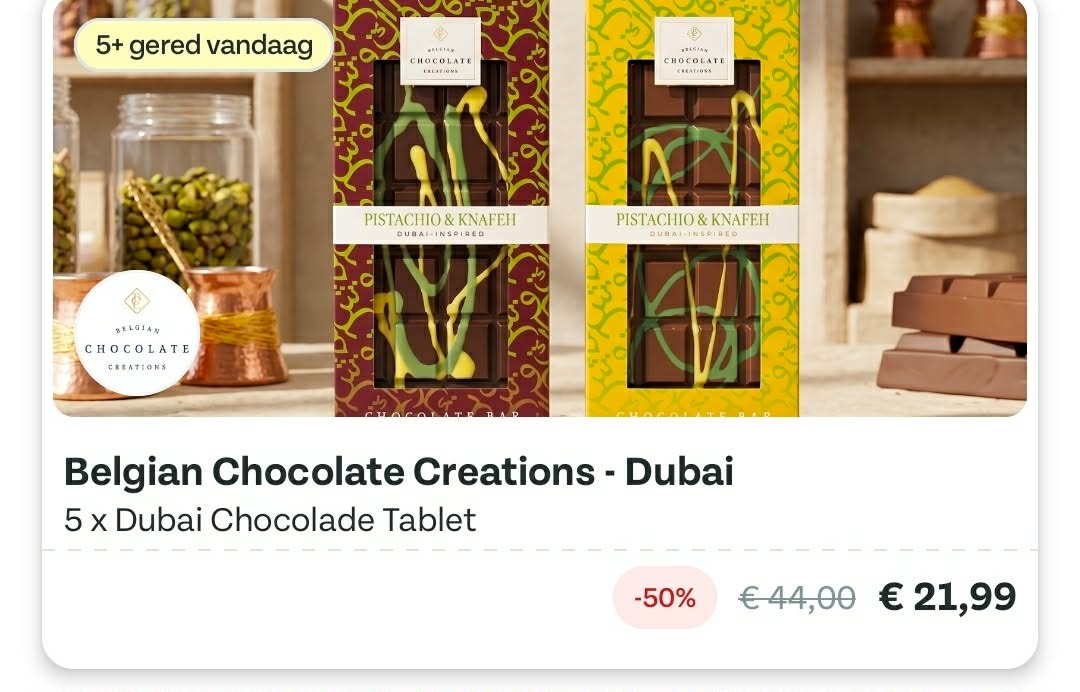 Dubai Chocolade aan -50%