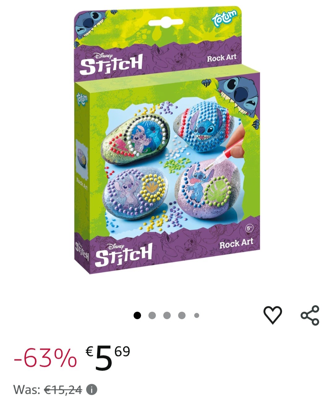 Disney Stitch Rock Art -63%