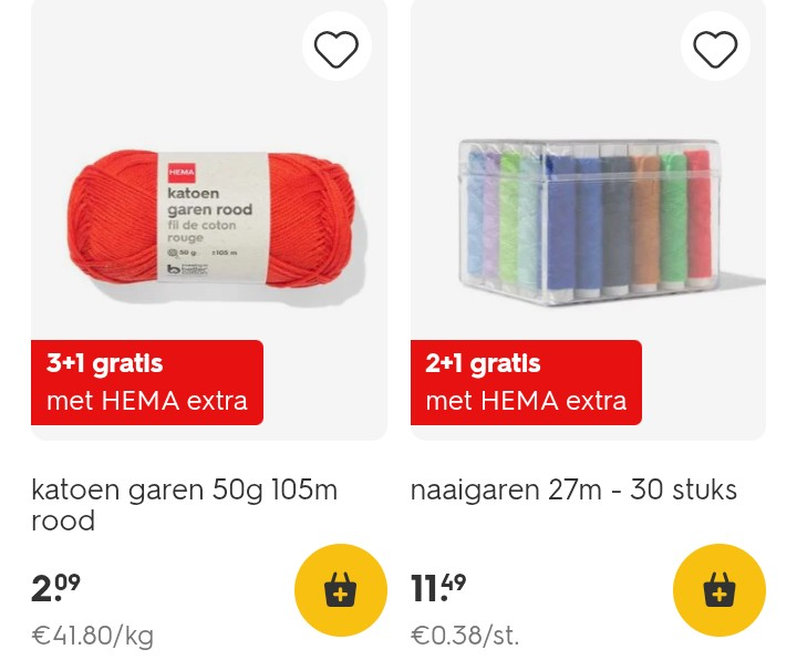 2+1 gratis & 3+1 gratis op hobbymateriaal