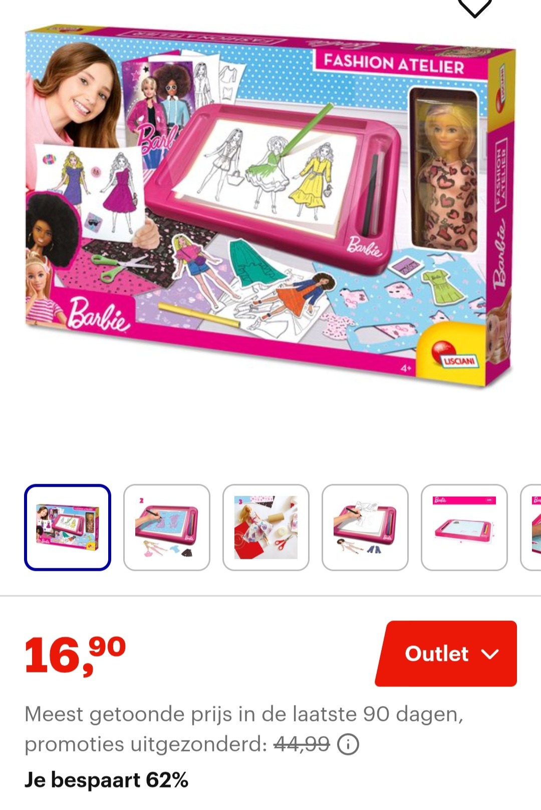 Modestudio -62% Barbie Fashion Workshop Pop Tafellamp