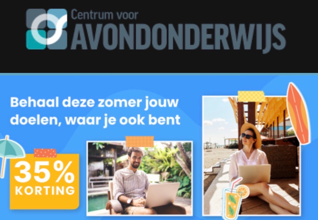 Kortingscode voor opleidingen zomer 2026