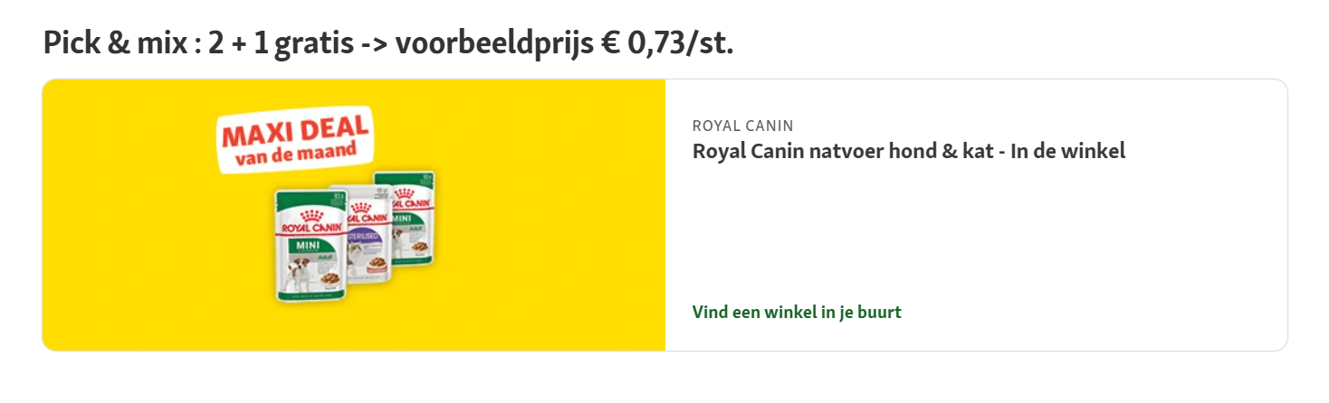 Maxi deals van de maand bij Maxi zoo