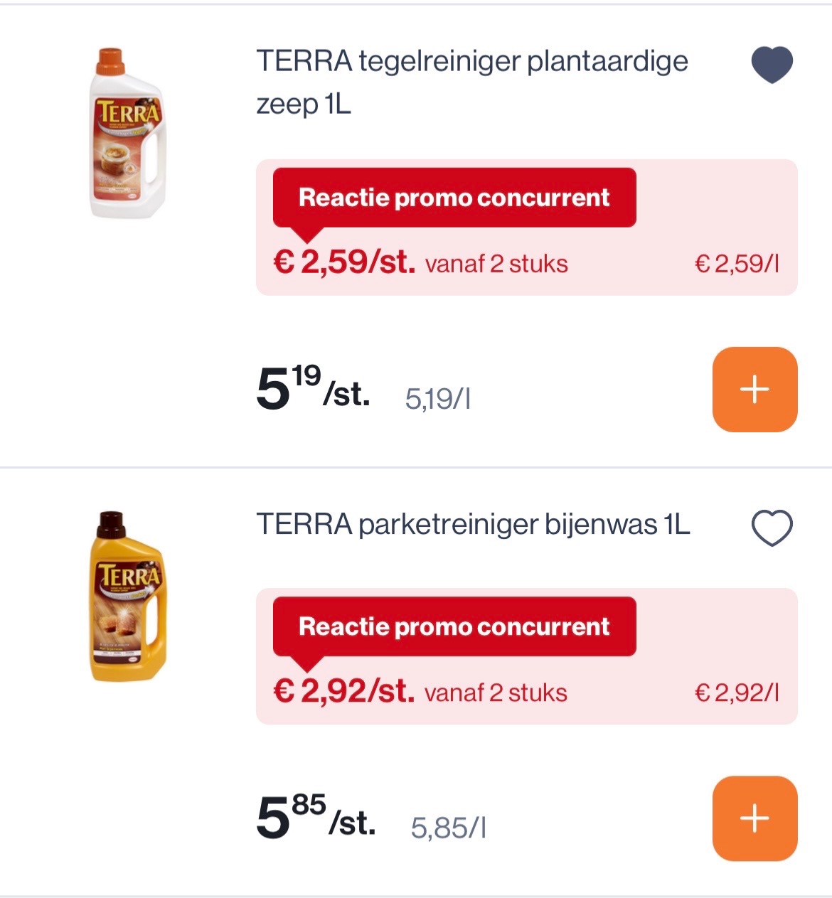 Terra reinigers 1L -50%