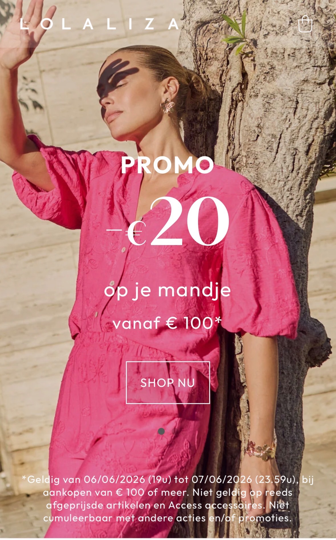 -€20 op je winkelmand