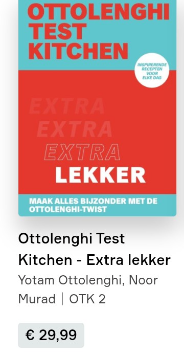 Boek Ottolenghi 'Test Kitchen - Extra lekker' 🎁